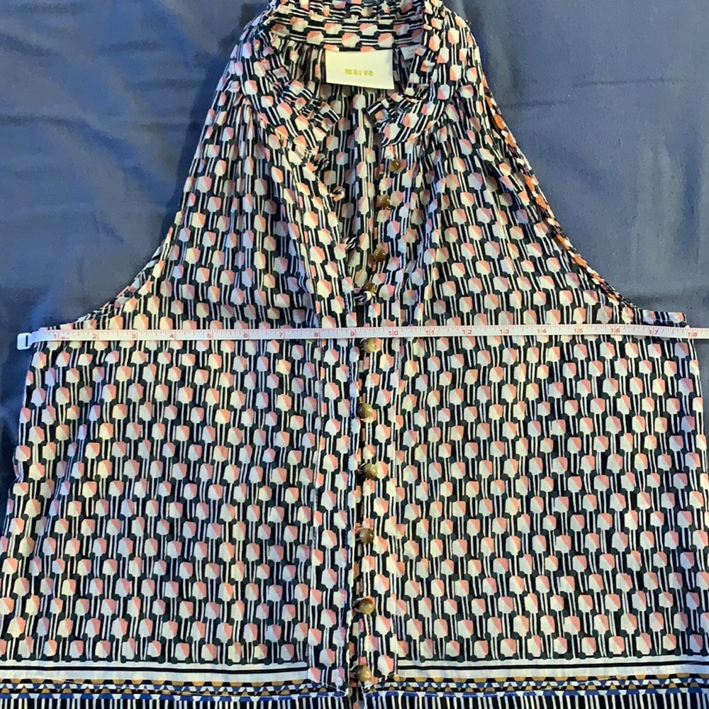 Maeve for Anthropologie Sleeveless Cotton Blouse, Size XS - Picture 14 of 15